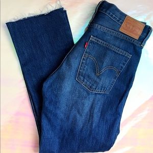 Levi’s Jeans Wedgie fit Bardot raw hem high rise